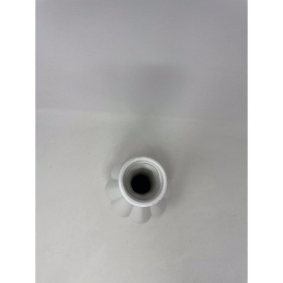 Michael’s Home Accent Container Vase White Ribbed 13.25” H Home Decor - Picture 4 of 9